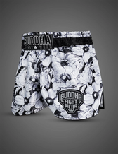 Pantalón muay thai Buddha colorsTrike noir blossom