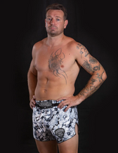 Pantalón muay thai Buddha colorsTrike noir blossom