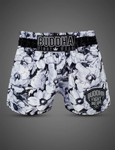 Pantalón muay thai Buddha colorsTrike noir blossom