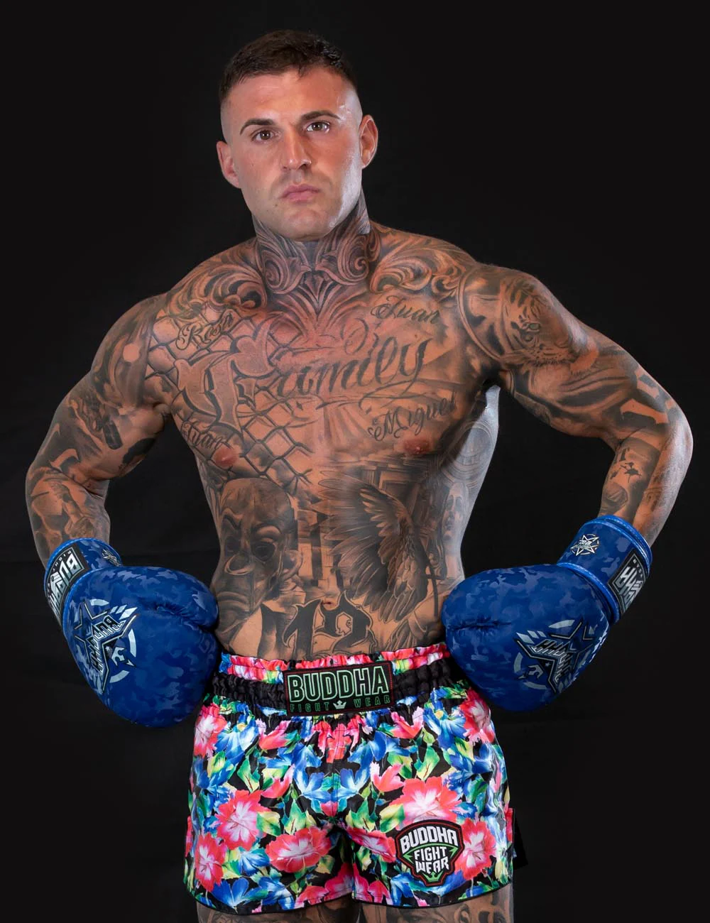 Pantalón muay thai Buddha colorsTrike tropical 5
