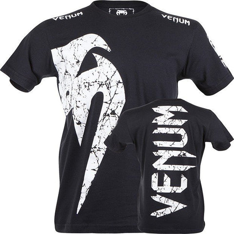 Camiseta Venum Giant negro logo blanco