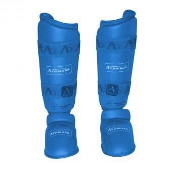 Espinilleras Arawaza azul WKF
