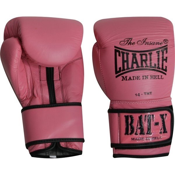 Guantes Boxeo Bat-X Rosa Charlie