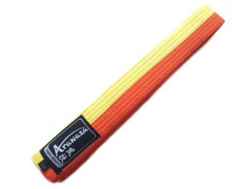 Cinturón Arawaza amarillo naranja