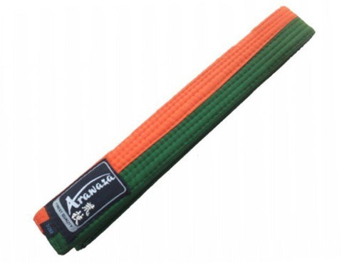 Cinturón karate Arawaza naranja verde