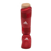 Espinilleras karate Adidas rojas 661.35 WKF