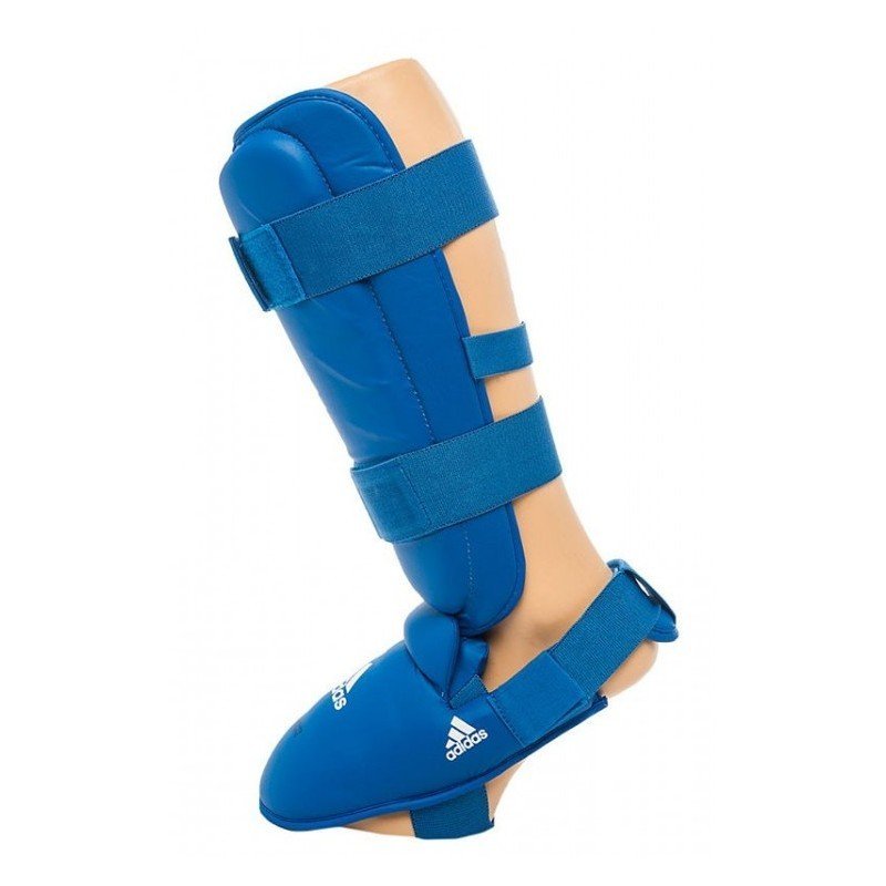 Espinilleras karate Adidas azul 661.35 WKF