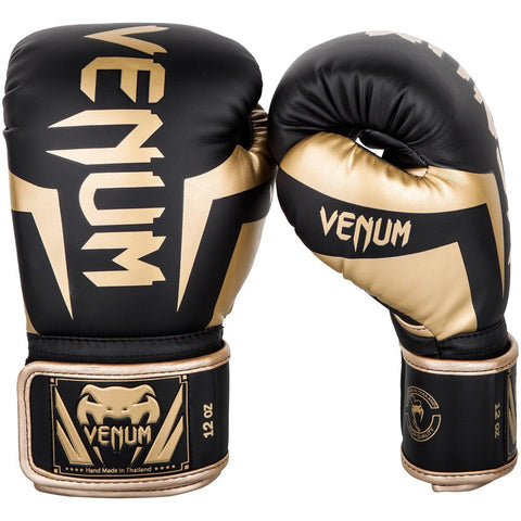 Guantes Venum elite black gold