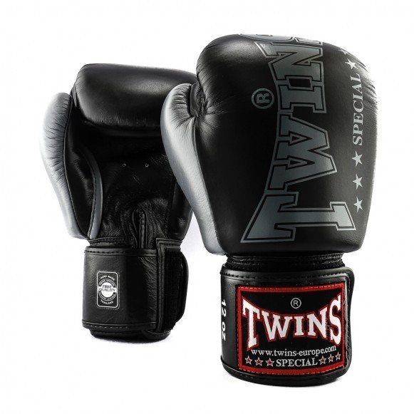 Guantes boxeo Twins BGVL8 negro plata