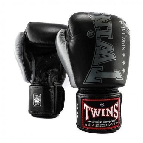 Guantes boxeo Twins BGVL8 negro plata