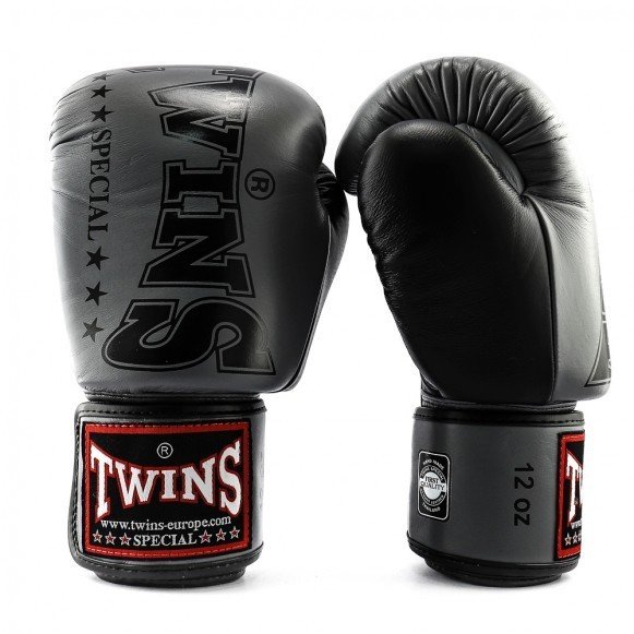 Guantes muay thai Twins BGVL8  gris