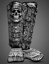Espinilleras Muay Thai Buddha Mitclán