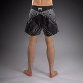 Fightshorts Venum Fury Negro Gris Plata