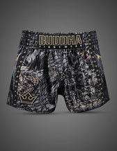 Shorts Muay Thai Buddha Dragon Negro