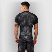 Rashguard Manga corta Venum Matupa Negro Gris Oro