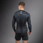Rashguard Manga larga Venum Karate Combat Negro Gris