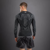 Rashguard Manga larga Venum Midnight Fury Negro Gris