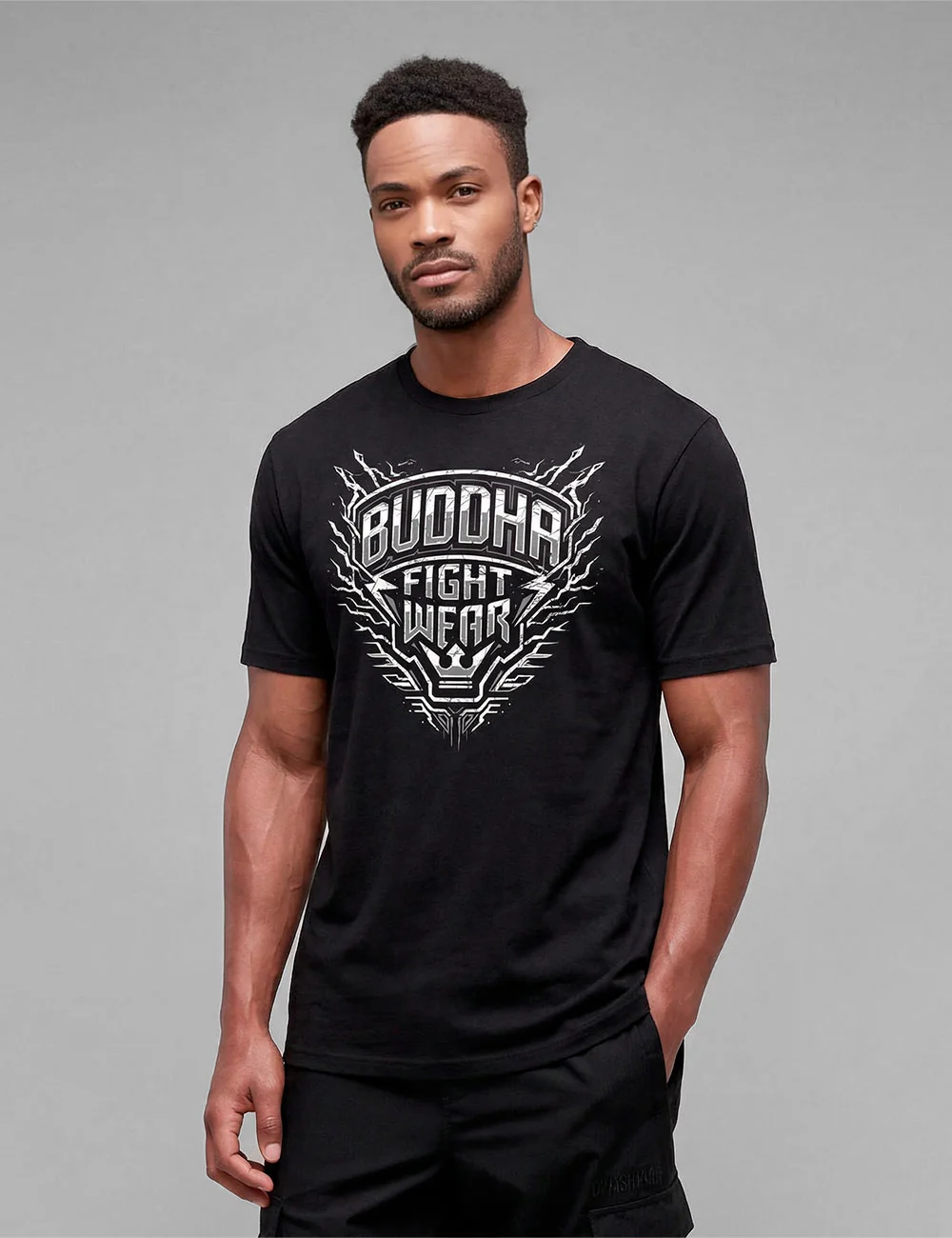 Camiseta Buddha Fight Wear Negra
