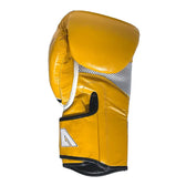 Guantes de muay thai NKL alpha amarillo blanco