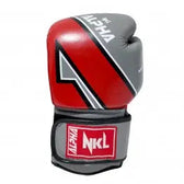 Guantes de boxeo NKL alpha gris rojo