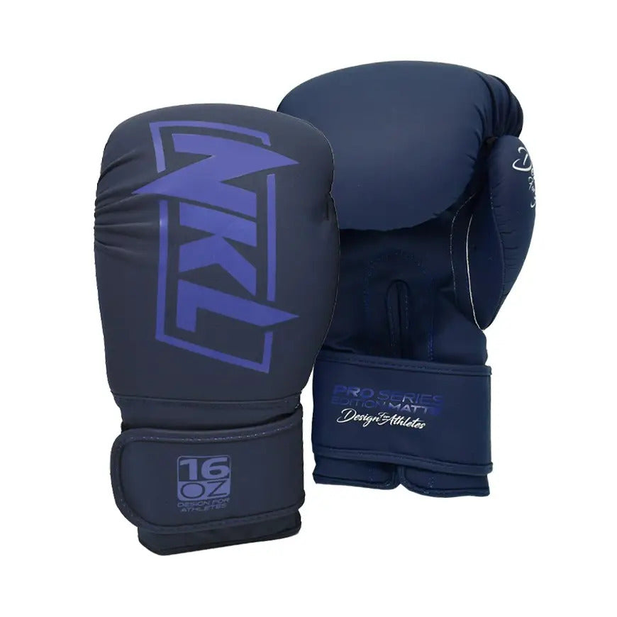 Guantes de Kick Boxing NKL Pro Series Azul mate
