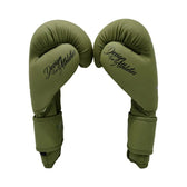 Guantes de Muay Thai NKL Pro Series Verde Militar