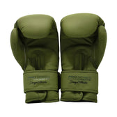 Guantes de Muay Thai NKL Pro Series Verde Militar