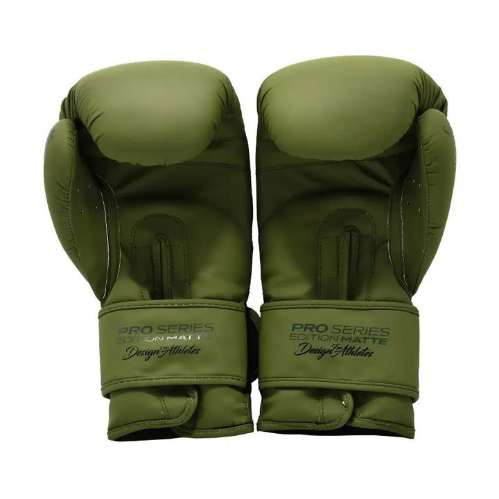 Guantes de Muay Thai NKL Pro Series Verde Militar