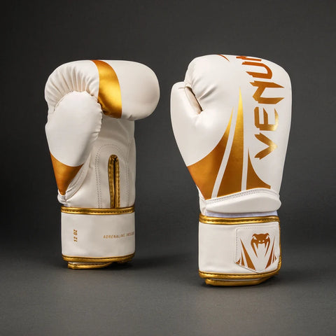 Guantes de boxeo Venum Challenger 2.5 blanco dorado