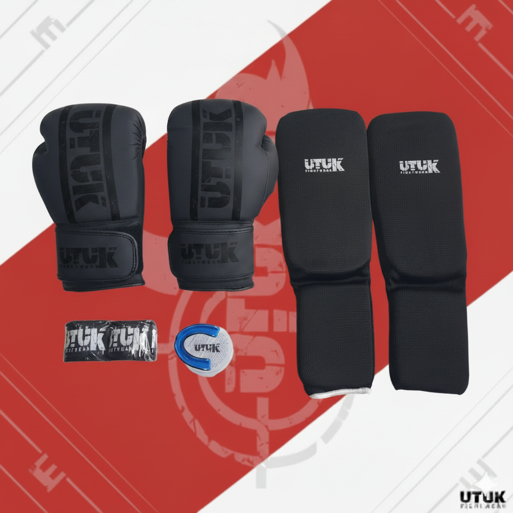 Pack Muay Thai Utuk Tubular Negro Negro