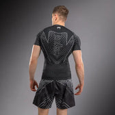 Rashguard Manga corta Venum Midnight Fury Negro Gris