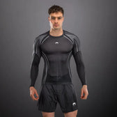 Rashguard Manga larga Venum Stealth black white