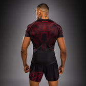 Rashguard Manga corta Venum Spectre Rojo Negro