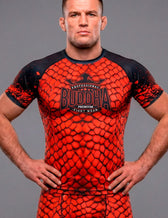 Rashguard BJJ Buddha Snake Red